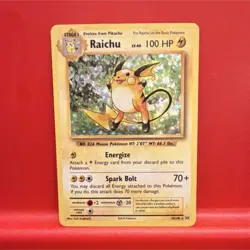 Pokemon Raichu 36/108 Evolutions Holo Rare 100 HP Stage 1 English - Image 1