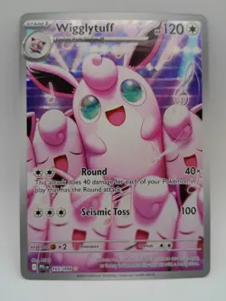 Pokemon Wigglytuff 105/094 Me02: Phantasmal Flames Illustration Rare Holo - Image 1
