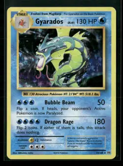Gyarados 34/108 Holo Rare Evolutions Pokemon Lightly Played - Image 1
