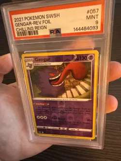 Gengar 057/198 Reverse Foil/Holo 2021 Pokemon SWSH Chilling Reign PSA 9 Mint - Image 4