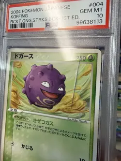 PSA 10 2004 Pokemon Koffing #004/084 Rocket Gang Strikes Back 1st Edition POP 12 - Image 3