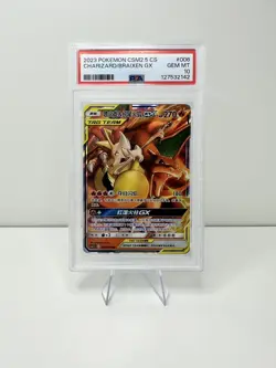 2023 Pokemon CSM2.5 CS Charizard & Braixen GX Tag Team #006/061 RR PSA 10 - Image 1