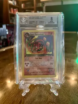 2000 Pokemon Rocket 32 DARK CHARMELEON 1ST Edition, PSA 8, NM-MINT - Image 1