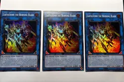 3x Laevateinn the Burning Blade 1st Edition Super Rare DOOD-EN053 Yu-Gi-Oh! - Image 1