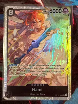 Nami SR OP15-086 Adventure on KAMI’s Island ENGLISH ONE PIECE Card OP15 lot of 2 - Image 3