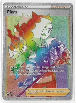 Piers - 078/073 - Pokemon Champions Path Sword & Shield Secret Rare Card NM - Image 1