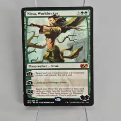 MTG Magic the Gathering 2015 Core Set Nissa, Worldwaker 187/269 Card NM - Image 1