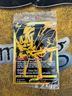 Pokemon SEALED Zacian V SWSH076 Full Art Premium Collection Holofoil!! - Image 1