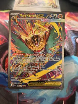 Mega Hawlucha EX Foil Card 283/217 ASCEN Set Pokemon TCG Mega Evolution - Image 3