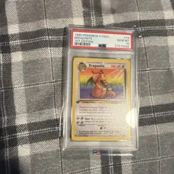 Fossil Dragonite 1st Edition PSA 10 #19/62 1999 Pokemon Card Gem Mint Rare WOTC - Image 3