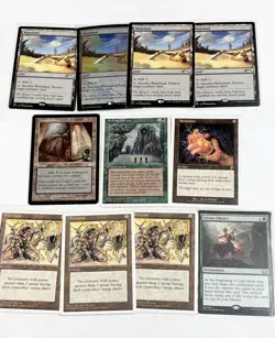 MTG Card Lot Wasteland Sylvan Meekstone Foil - Image 1