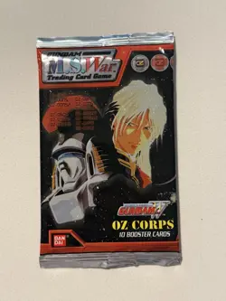 Gundam M.S. War Trading Card Game Oz Corps 10 Card Booster Pack Sealed - Image 1