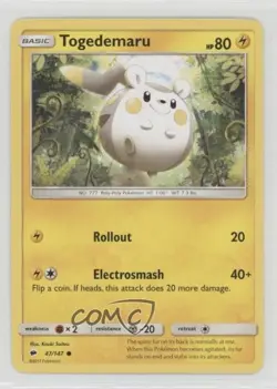 Togedemaru Pokemon Sun & Moon Burning Shadows #47 - Image 1