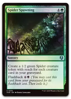 Spider Spawning #216 (Foil) (NM) Innistrad Remastered INR Magic MTG - Image 1