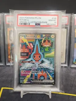Pokemon Phantasmal Flames Rotom EX Special Illustration Rare PSA 10 - Image 1