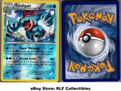 2014 Pokemon, XY Phantom Forces, #17/119 Feraligatr, Reverse Holo Rare - Image 1