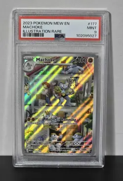 PSA 9 MINT Machoke Illustration Rare 177/165 Scarlet & Violet 151 Pokemon Card - Image 3
