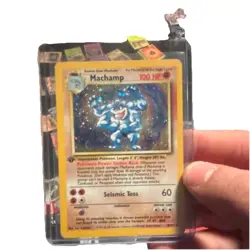 🔥 Pokemon Machamp 8/102 Base Set HOLO 1999 English 1st Edition NM/M 🔥 - Image 2