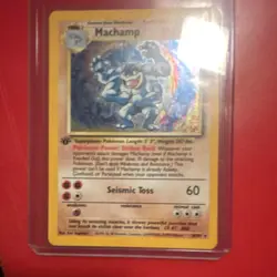 🔥 Pokemon Machamp 8/102 Base Set HOLO 1999 English 1st Edition NM/M 🔥 - Image 3