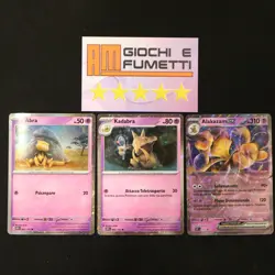 LOTTO 3 CARTE ALAKAZAM EX ORIGINALI POKEMON speciali! UNICO LOTTO! UN AFFARE - Image 1