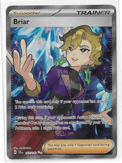 Pokemon Briar 163/142 Stellar Crown Ultra Rare Full Art Holo NM - Image 1