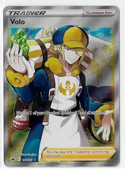 Volo 151/159 SWSH Crown Zenith Ultra Rare Pokemon NM Full Art - Image 1