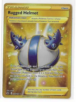 Rugged Helmet - 228/198 - Pokemon Chilling Reign Sword & Shield Secret Rare NM - Image 1