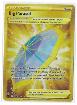 Big Parasol 199/189 Pokemon Darkness Ablaze Sword Shield Secret Rare Card NM - Image 1