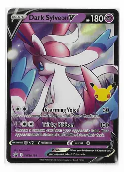 Dark Sylveon V SWSH134 Black Star Promo Full Art Rare Holo Pokemon TCG NM - Image 1