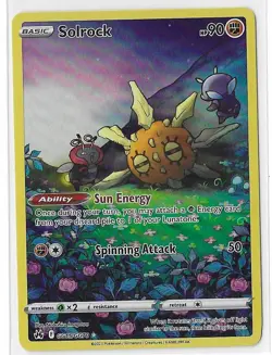 Solrock GG15/GG70 Crown Zenith Galarian Gallery Pokemon TCG Card NM - Image 1