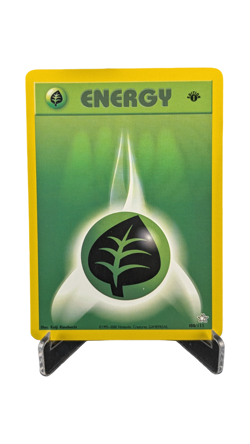 Pokemon Grass Energy 108/111 Neo Genesis 1st Edition Vintage WotC LP Light Play - Image 1