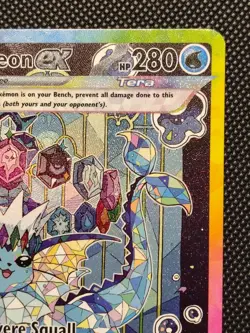 Pokemon TCG Prismatic Evolutions Vaporeon EX Card 149/131 SIR LP Condition - Image 2