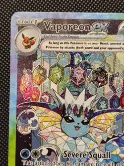 Pokemon TCG Prismatic Evolutions Vaporeon EX Card 149/131 SIR LP Condition - Image 3