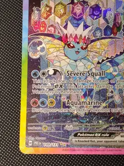Pokemon TCG Prismatic Evolutions Vaporeon EX Card 149/131 SIR LP Condition - Image 4