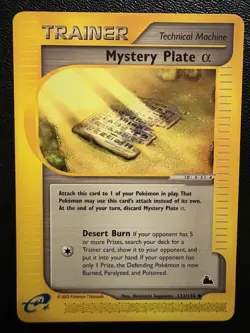 Mystery Plate Alpha 133/144 Skyridge Regular Pokemon S48 - Image 1