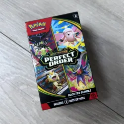 Pokemon TCG Mega Evolution Perfect Order Booster Bundle + 2 Extra Unsealed Packs - Image 1