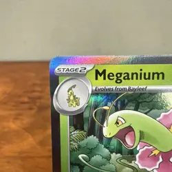 Pokemon TCG - Meganium MEP 001 Mega Evolution Stamped Prerelease Promo NM - Image 2
