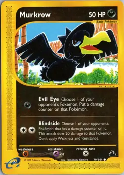 MURKROW 79/144 COMMON SKYRIDGE POKEMON NM - Image 1