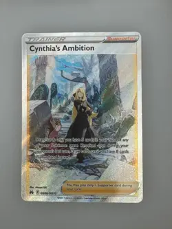 2023 Pokemon Crown Zenith Galarian Gallery Cynthia's Ambition GG60/GG70 NM - Image 1