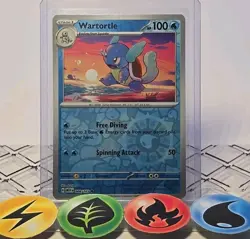 Pokemon TCG Wartortle 08/165 Scarlet Violet 151 Reverse Holo 2023 NM - Image 1