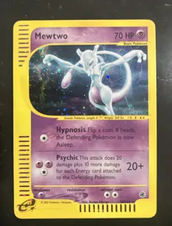 Pokemon Mewtwo 020/165 Expedition Base Set Holo Rare LP - Image 1