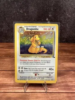 Dragonite Fossil 4/62 Holo Rare 1999 Pokemon TCG | HP - Image 1