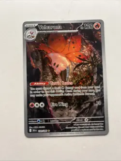 Volcarona 100/086 Illustration Rare Pokemon Sv: Black Bolt English NM - Image 1