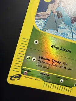 Pokemon Zubat 118/144 Skyridge Reverse Holo Common Basic 50 HP - Image 3