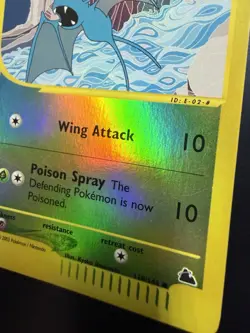 Pokemon Zubat 118/144 Skyridge Reverse Holo Common Basic 50 HP - Image 4