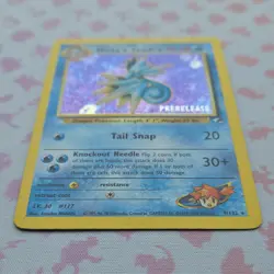 Pokemon TCG Misty's Seadra Gym Heroes Prerelease Promo Holo 9/132 70HP - Image 2