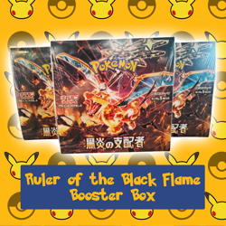 Pokemon Ruler of the Black Flame Booster Box – Japanese Edition SEALED - Image 1