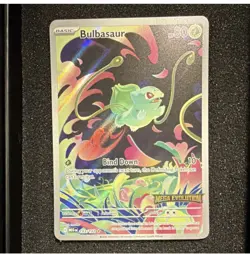 Pokemon Bulbasaur Mega Evolution 133/132 Secret Rare Full Art Stamped Holo 2025 - Image 1