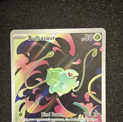 Pokemon Bulbasaur Mega Evolution 133/132 Secret Rare Full Art Stamped Holo 2025 - Image 3