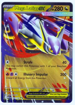 Mega Latias ex Double Rare ME01: Mega Evolution 100/132 NM Pokemon TCG - Image 1